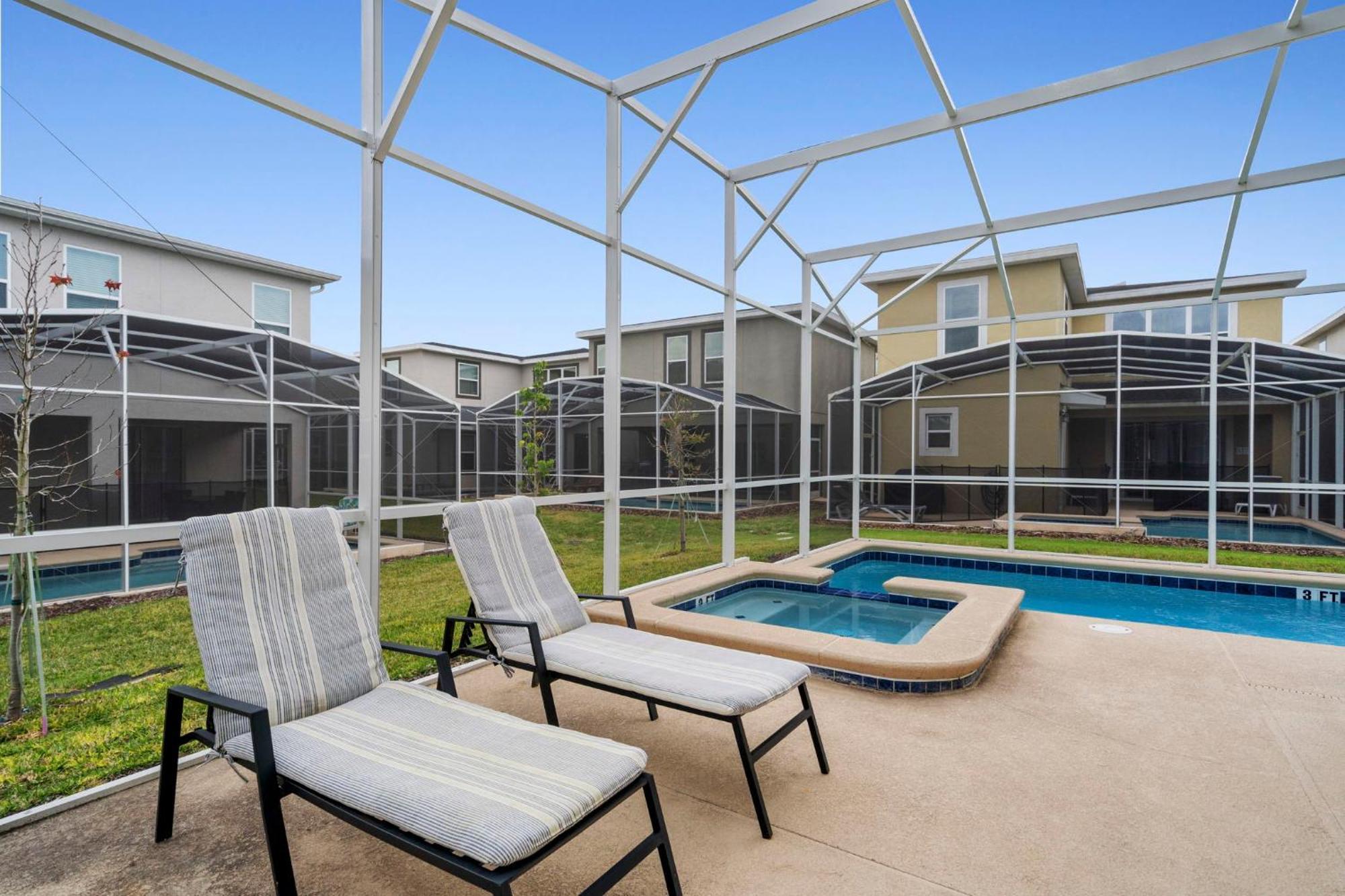 Gorgeous 5 Bd Home W Private Pool Next To Disney 基西米 外观 照片